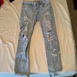 american eagle hi-rise jegging crop